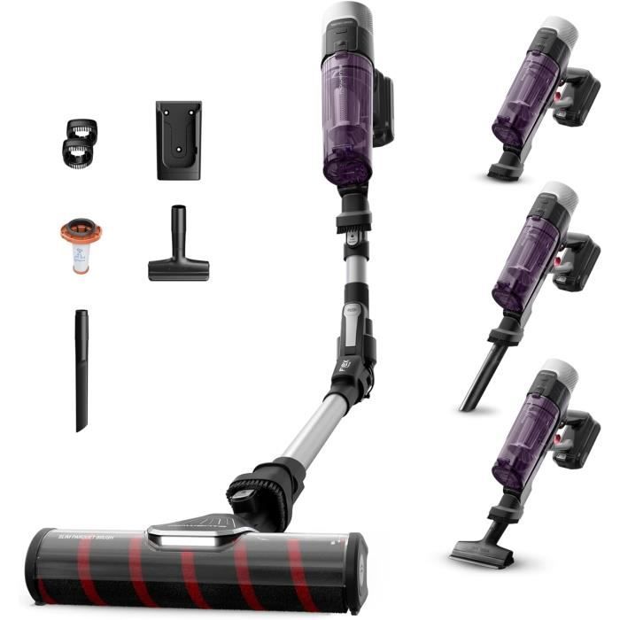 Rowenta X Force Flex 9.60 Aspirateur balai sans fil multifonction Performant avec 100 AW Autonomie 45 minutes Ultra léger Tube Fl