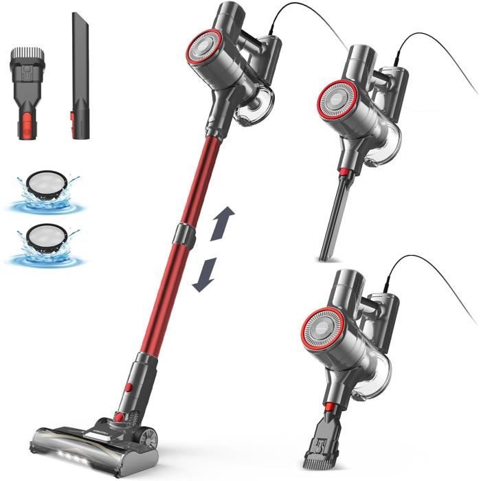 INSE Aspirateur Sans Fil 10 en 1 - 25000Pa/250W Aspiration - Aspirateur
