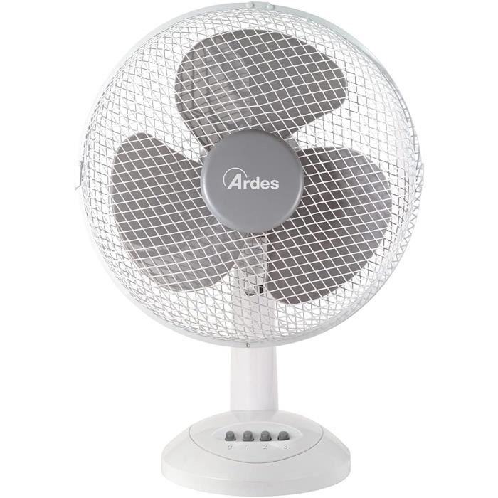 Ventilateur De Table 23 Cm - Blanc - Neuf - Promotion à 19,99€