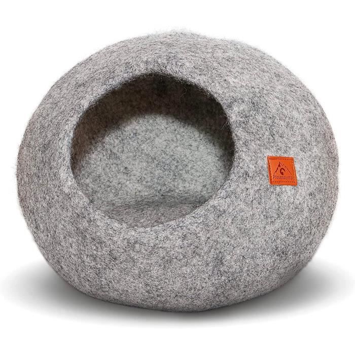 Caverne Pour Chat Chauffante Sapin De Noël - Lit Doux Amovible 60x60x70 Cm, Antidérapant, Pour Chaton Et Petit Chien