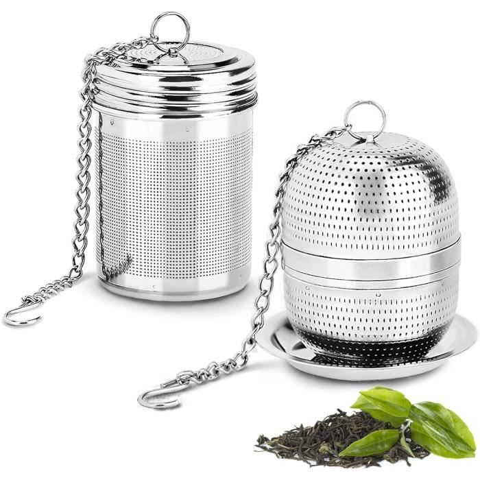 Filtre à Thé En Acier Inoxydable – Crépine Réutilisable Pour Théière Et Bouteilles à Goulot Étroit