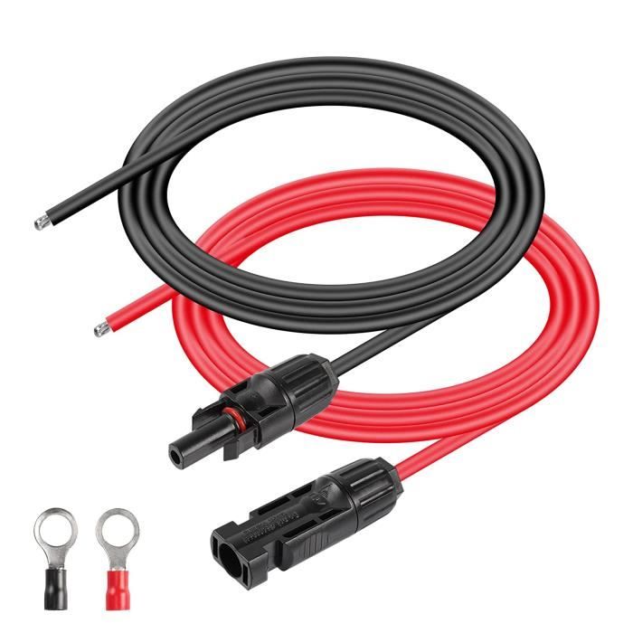 Câble D'Extension Avec Pinces Crocodiles CERRXIAN 1.8m - 18 AWG Pour 12V/24V | Connexion Rapide, Dépannage Auto
