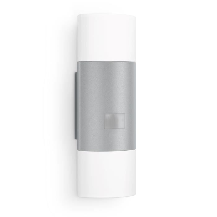 STEINEL - Applique murale extérieure avec détecteur L 910 S LED 9 8W 3000K IP44 - Argent STEINEL - Applique murale extérieure avec détecteur L 910 S LED 9 8W 3000K IP44 - Argent