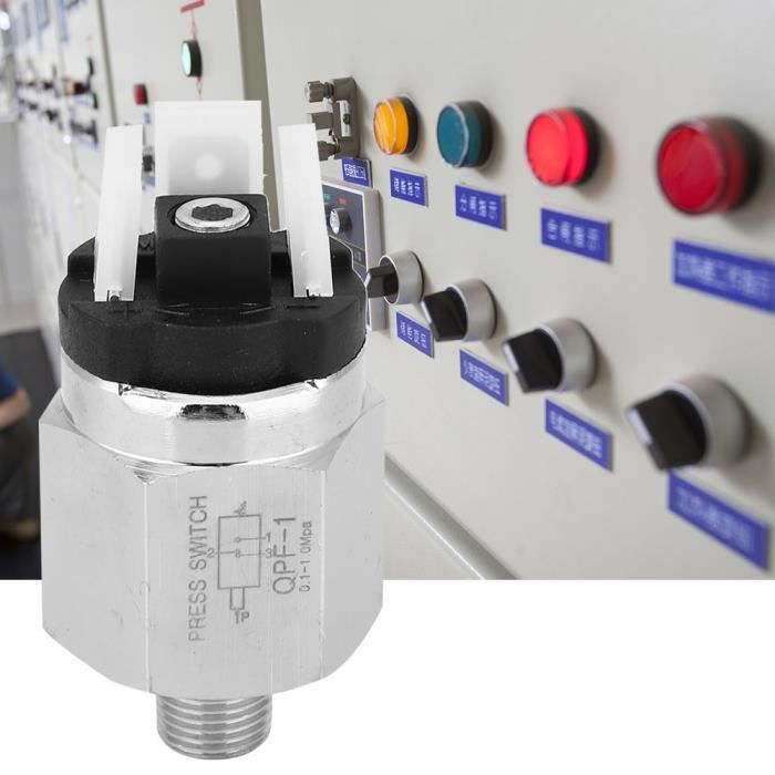 Pressostat D'air Réglable Pressostat Réglable, Nc Qpm11-Nc Commutateur G1/8In Ac220V 48Vac/Dc 0.02~0.1Mpa
