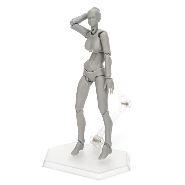 TÊTE DE MANNEQUIN en toile avec support en PVC pour postiches et