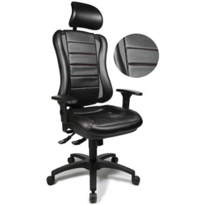 Topstar Fauteuil de bureau Head Point RS noir / noir 0 000000 Noir Topstar Fauteuil de bureau Head Point RS noir / noir 0 000000 Noir