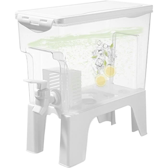 Distributeur De Boissons 10L Avec Robinet - Pichet En Verre Pour Comptoir - Pour Café, Thé, Vin, Cocktails - Maison, Restaurant, Fêtes