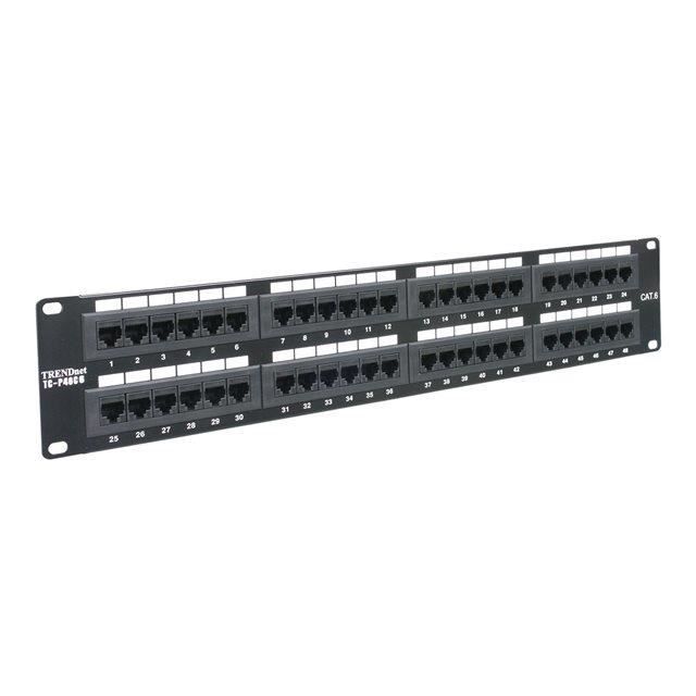 TRENDNET Network Pièce pour panneau TC-P48C6 - 48 Port(s) - 48 x RJ-45 - 48 x RJ-11 - 19\