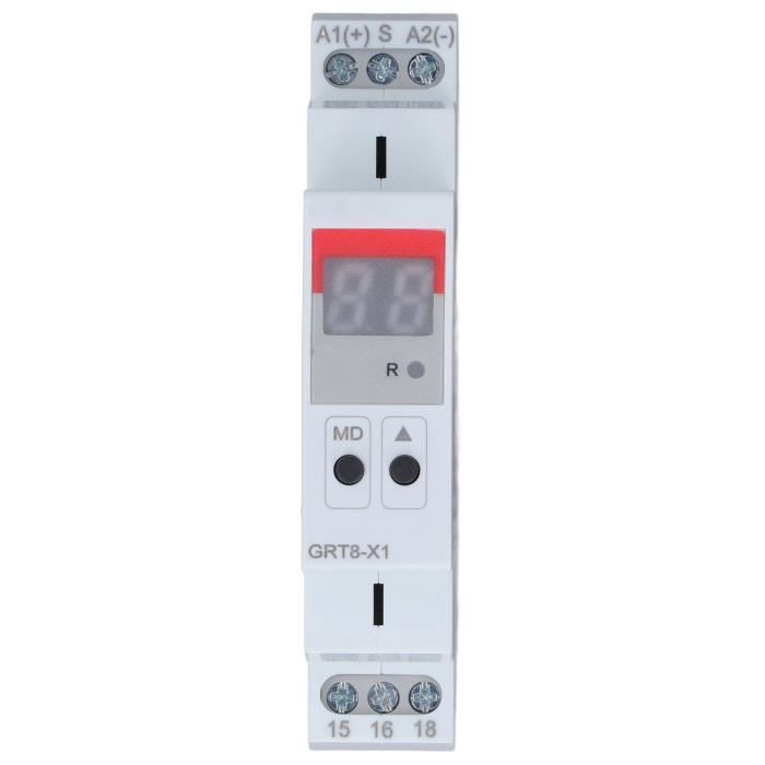 Relais Temporisé Programmable LED JSS20-48AMS - DC24V Ou AC220V, 0.01s à 999h Avec Socle