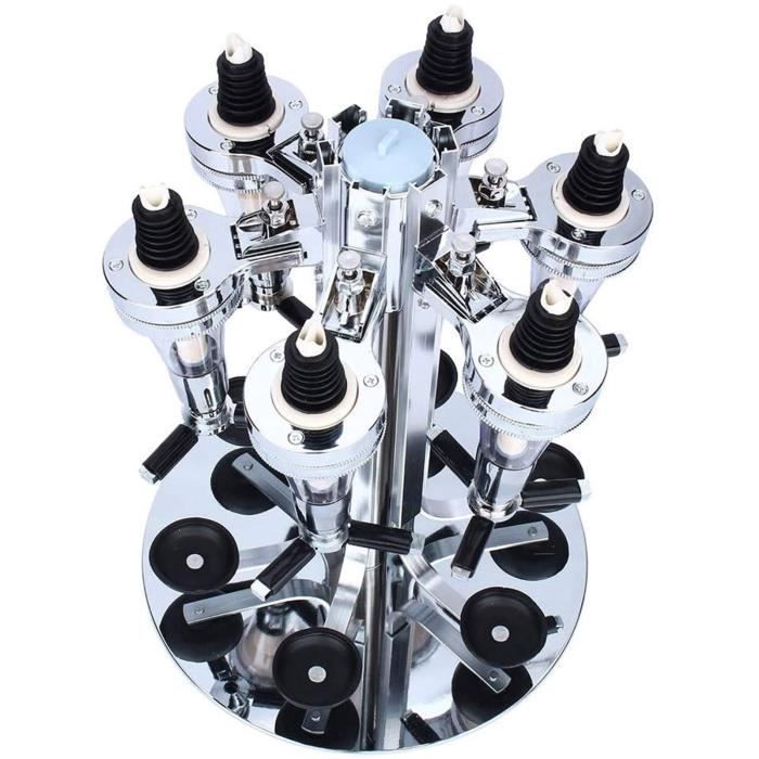 XUANYU Distributeur D'Alcool Mural Pour 6 Bouteilles - Doseur Précis 43 Ml Argent - Bar Et Réceptions