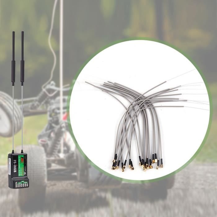 Antennes Récepteur IPEX 2.4G - Lot De 20, Longueur 15 Cm, Compatibles FrSky, Futaba