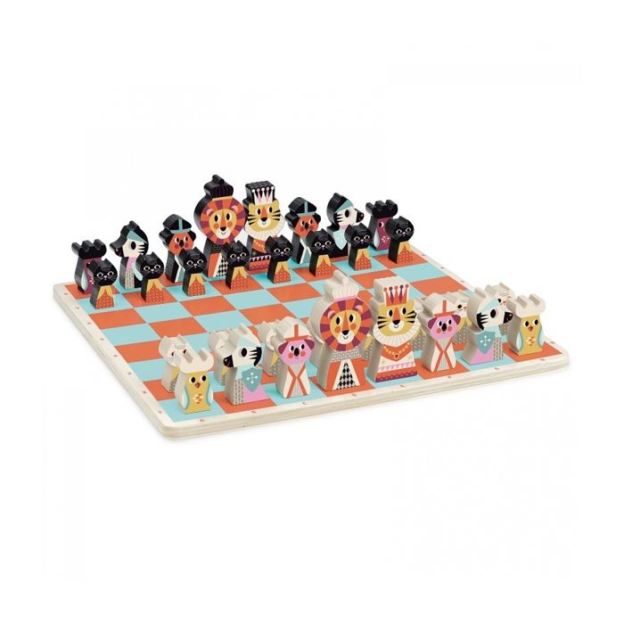 Jeu déchecs en bois pour enfants - VILAC - Mon premier jeu déchecs - 32 pièces - Coffret dinitiation