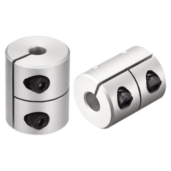 Sourcing Map 2x Flexible Wellenkupplung 8 Mm Auf 8 Mm – Aluminium, L25x19 Mm, Null Rückschlag, Für Antriebssysteme