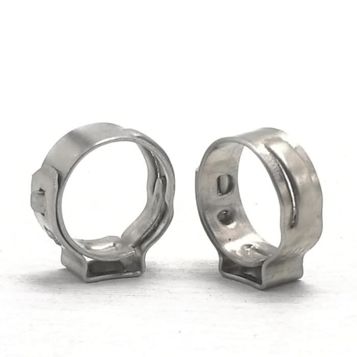 180 Pcs Colliers De Serrage À Oreille Unique,Acier Inoxydable 304,9