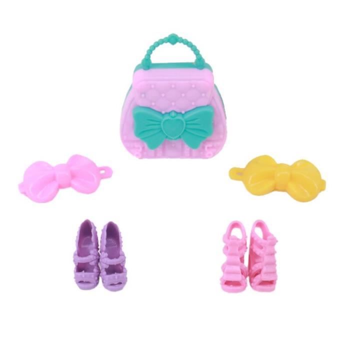 Set De 4 Paires De Chaussettes Pour Poupée 18 Pouces – Accessoire Mode Miniature – Tissu Doux – Jeu D’Imitation – Dès 3 Ans