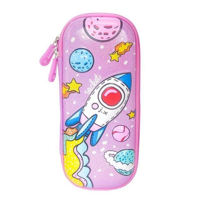 Boîtes à Crayons Empilables – Lot De 6 Trousses En Plastique Translucide, Rangement Pratique Pour école Ou Bureau