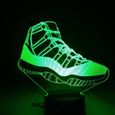 Michael Jordan 11 baskets veilleuse LED 3d Illusion RGB lumi&egrave;res d&eacute;coratives enfant enfants lampe de Table chambre-1