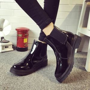bottine noir vernis femme