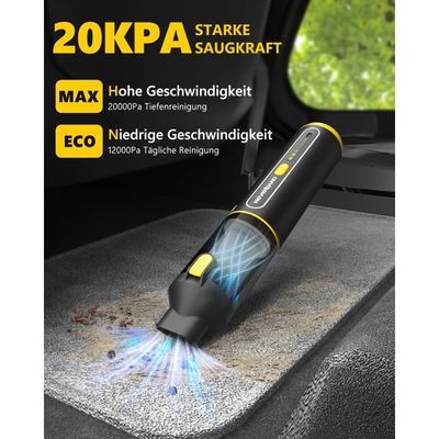 Aspirateur Sans Fil 4-en-1 NEVERLAND - 20kPa Puissance, Fonction Soufflage, Pour Voiture, Clavier, Maison, USB Aspirateur Sans Fil 4-en-1 NEVERLAND - 20kPa Puissance, Fonction Soufflage, Pour Voiture, Clavier, Maison, USB