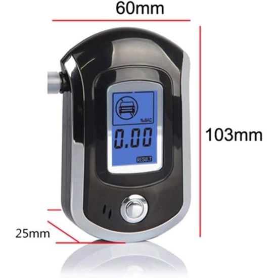 Alcootest Ethylotest Portable,Numérique Avec Ecran LCD D Affichage Alcotest Numerique Homologu Haute Sensibilit
