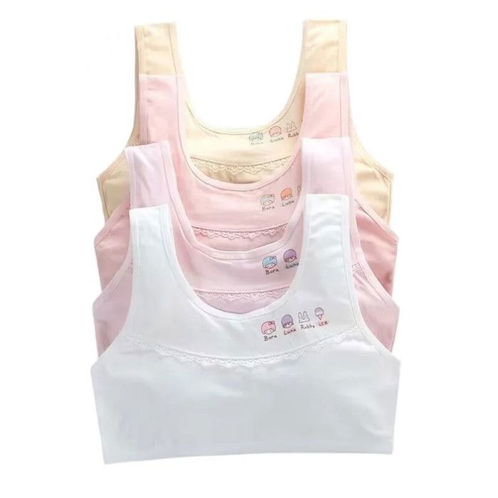 Soutien-gorge,Soutien-gorge d'entraînement en coton et Spandex,2 pièces-lot,sous-vêtements de