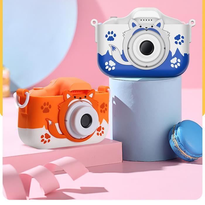 Appareil Photo Numérique Enfant 1080P - écran IPS 2,4", Objectif Rotatif, Jeu Et Cadres Fun