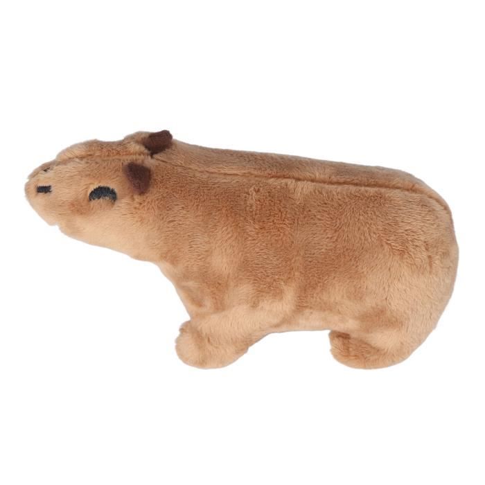 Oreiller en peluche tête de Capybara joufflu de 41,9 cm, poupée câline  super douce, animaux en peluche ronds à câliner en for