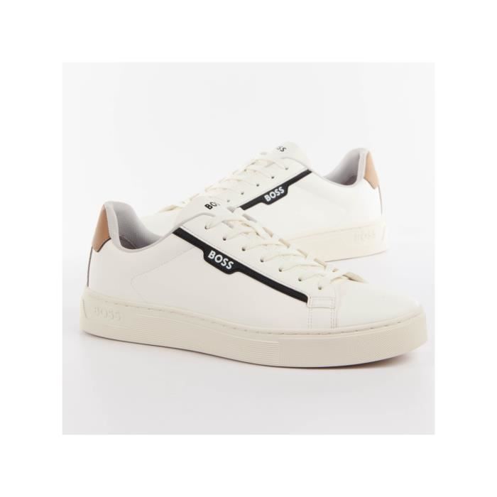 Tennis blanche cuir homme on sale