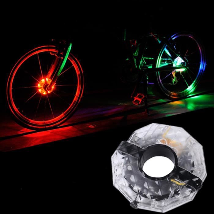 Lumières rechargeables de moyeu de roue de vélo Lumières de rayons  aquarelle imperméables à l'eau pour la sécurité des vélos, lumière de décoration  pour enfants