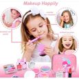 Maquillage Enfant Jouet Filles -Lavable Malette Maquillage Jouet pour Enfant-Coffret Maquillage Petites Filles-Cadeau pour 3 a 8 Ans-2