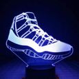 Michael Jordan 11 baskets veilleuse LED 3d Illusion RGB lumi&egrave;res d&eacute;coratives enfant enfants lampe de Table chambre-2