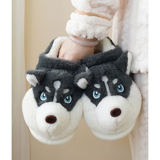 Pantoufles Chaudes En Coton Pour Couples D'hiver - Bas Doux - Confortables - Pour Femme, Vert