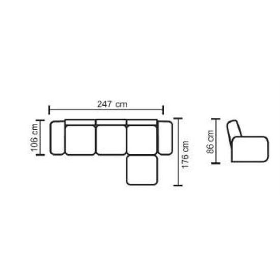 Canape D Angle Convertible Design En Pu Zabel Ii Reversible