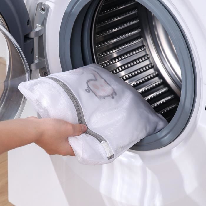 Sac à linge en maille polyester pour machine à laver, panier à linge en  filet grossier, sac de soutien-gorge
