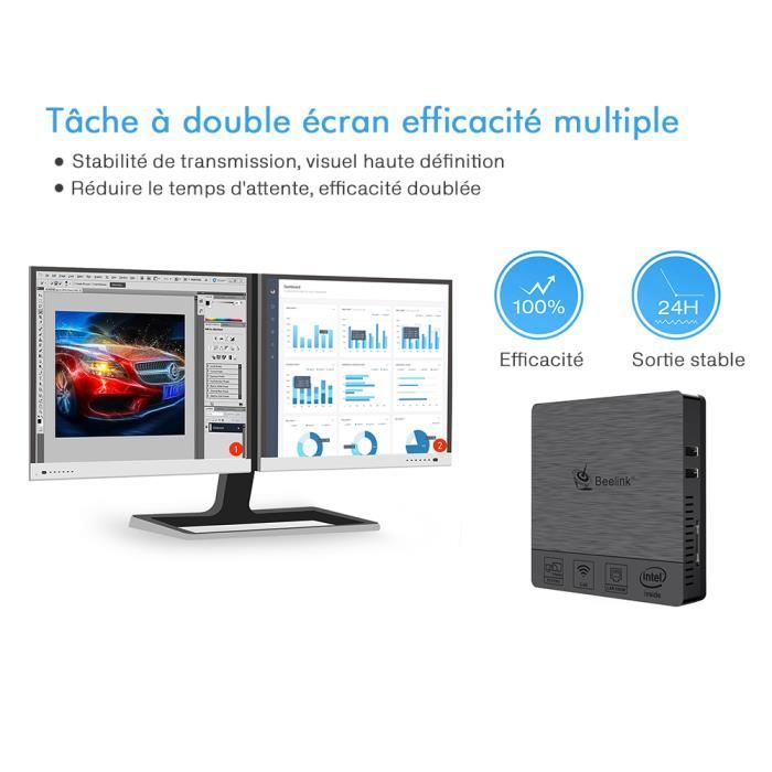 Beelink Mini PC Windows 10 Atom x5-Z8350 Processeur2