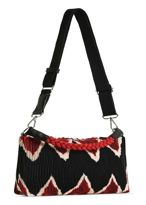 Sac à épaule Desigual Montville Half Logo - Noir, Bandoulière Réglable, Multiples Compartiments - Pour Quotidien, Travail Ou Sortie
