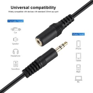 Stock Bureau - HAMA Rallonge audio jack mâle 3,5 mm/fiche femelle