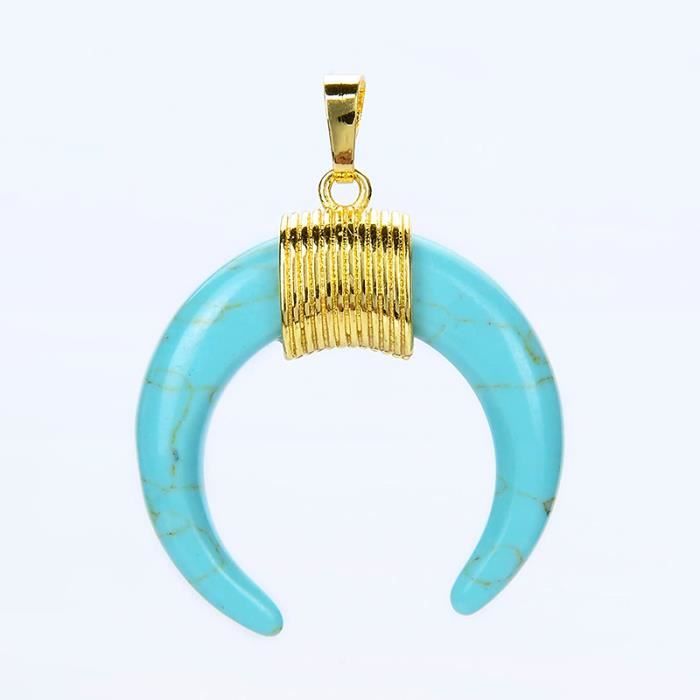 Pendentif Oeil De Tigre En Corne - Pierre Naturelle, Thème Chakra, Marque France Minéraux