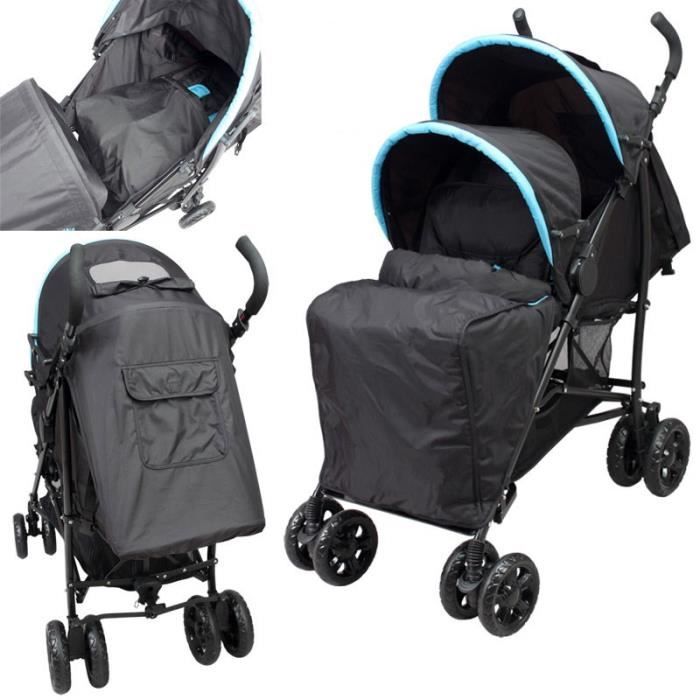 Poussette Double Compacte pour Bébé d'Ages Rapprochés