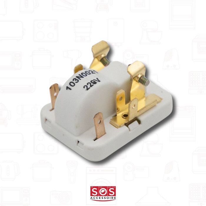 Relais De Protection Moteur Compresseur Danfoss 103N0021 - 220V 50/60Hz - Garantie 10 Ans - Compatible De Nombreux Réfrigérateurs & Congélateurs