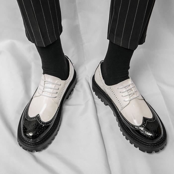 Chaussure de ville on sale noir et blanche homme