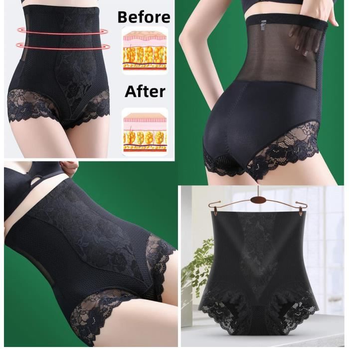 Femme Culotte Sculptante Ceinture de Sudation Taille Haute Minceur