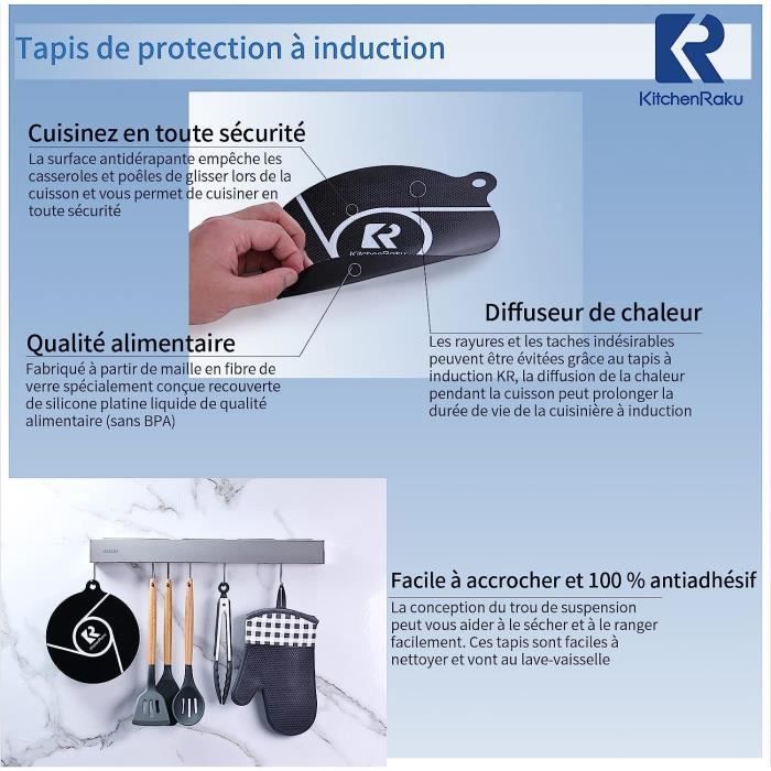 Tapis de protection plaque induction - Cdiscount