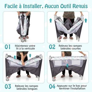Lit parapluie gris PLAY | Maisons du Monde