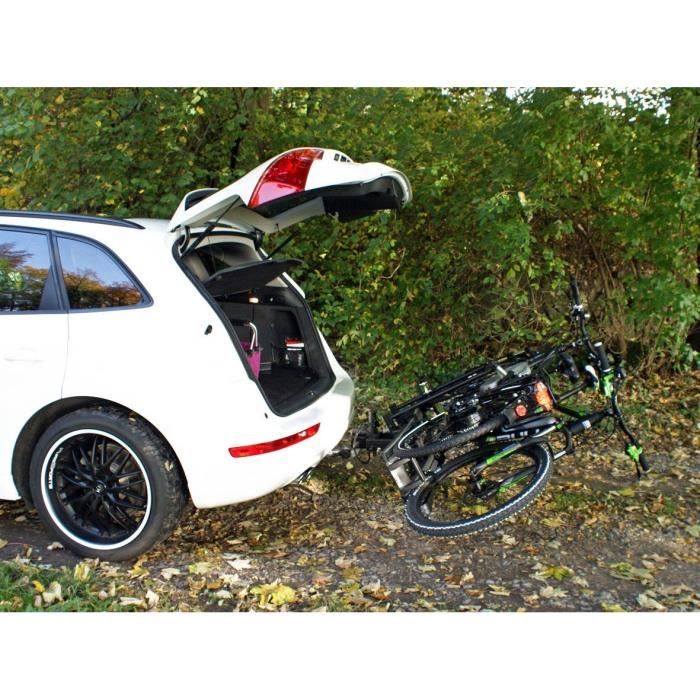 Porte-vélos attelage pliable 2 vélos Eufab Raven - Cdiscount Auto