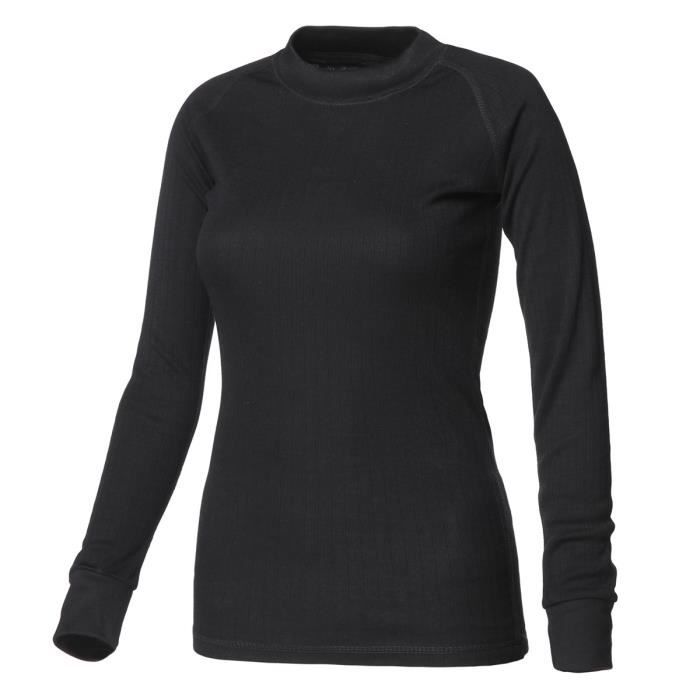 AVENTO Sous-vêtement thermique Manches Longues - Femme - Noir
