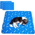 alèse chien lavable réutilisable,lot de 2 tapis éducateurs chien, super absorbants, tapis éducateurs pour apprentissage de la 100-0