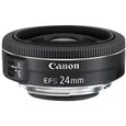 Objectif Canon EF-S 24mm f/2.8 STM - Ouverture f/2.8 - Poids 125g - Pour appareil photo reflex Canon EF/EF-S-0