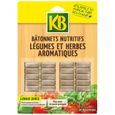 KB UAB 20 bâtonnets d'engrais organiques légumes et herbes aromatiques-0