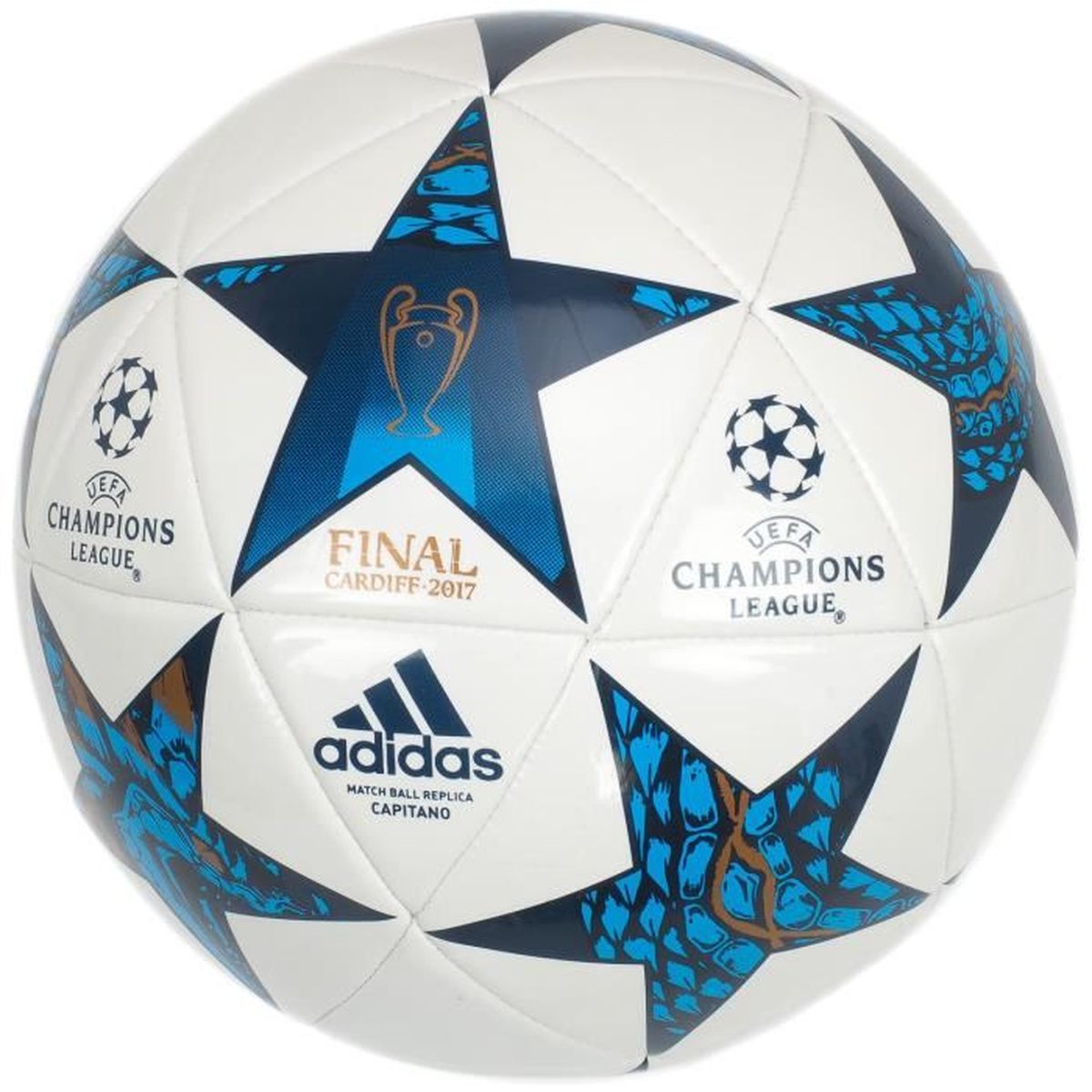 Molten Ballon de Match Officiel UEFA Europa League 1000 Blanc//Noir//Orange Taille 1